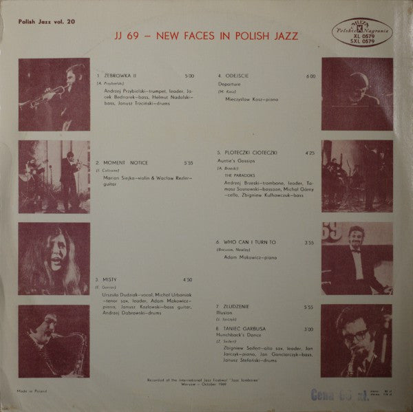 Various : JJ 69 - New Faces In Polish Jazz (LP)