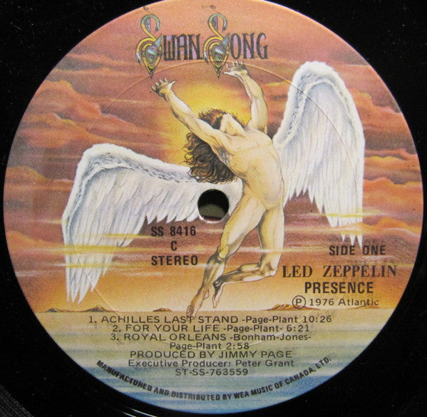 Led Zeppelin : Presence (LP, Album, RE, C)