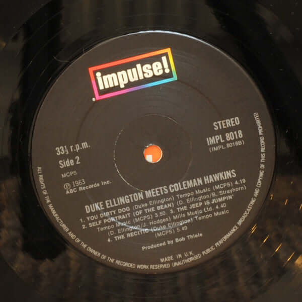 Duke Ellington Meets Coleman Hawkins : Duke Ellington Meets Coleman Hawkins (LP, Album, RE)