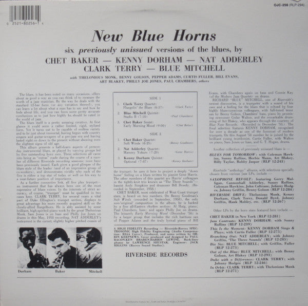 Various : New Blue Horns (LP, Album, RE)