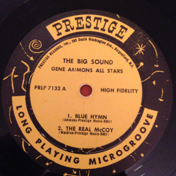 Gene Ammons' All Stars : The Big Sound (LP, Album, Mono)