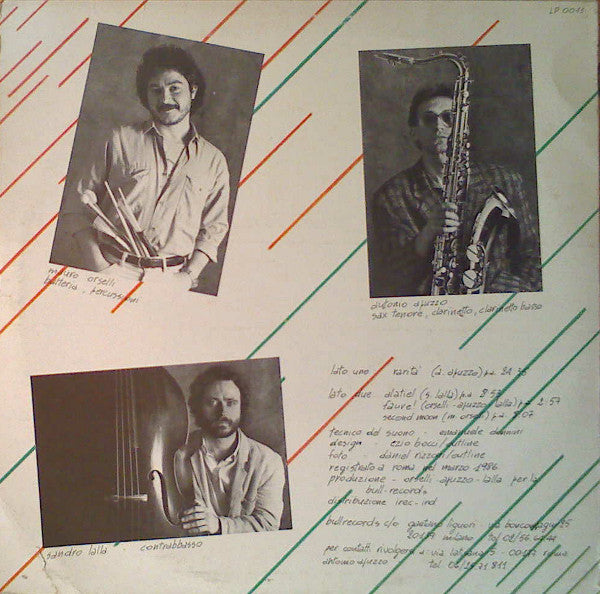 Orselli Apuzzo Lalla Trio : Fauve! (LP, Album)