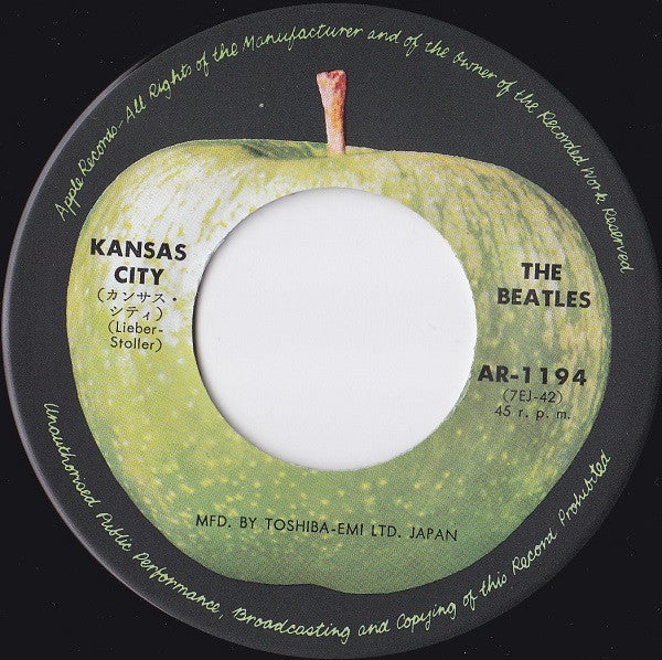 The Beatles : Kansas City / I'll Follow The Sun (7", Single, RE)