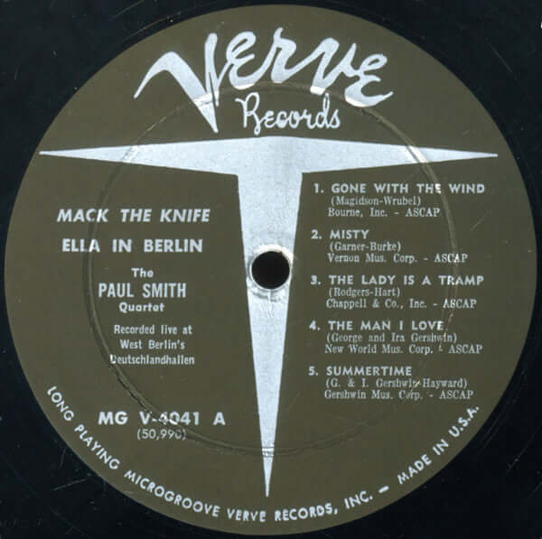 Ella Fitzgerald : Mack The Knife - Ella In Berlin (LP, Album, Mono, Hol)