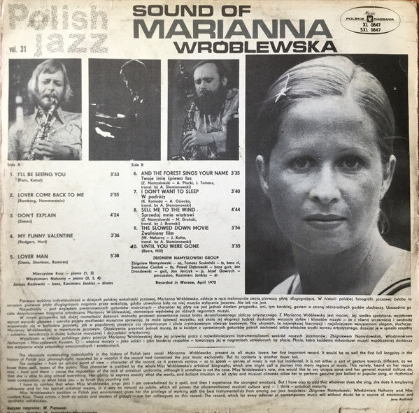 Marianna Wróblewska : Sound Of Marianna Wróblewska (LP, Album)