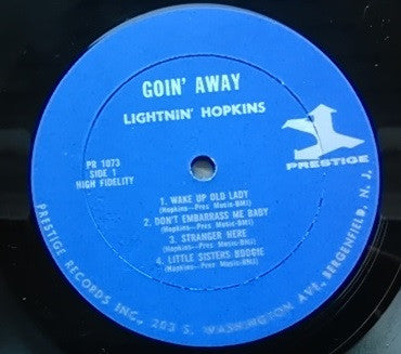 Lightnin' Hopkins : Goin' Away (LP, Album)