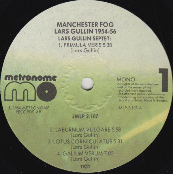 Lars Gullin : Manchester Fog - Lars Gullin 1954-1956 (2xLP, Comp)