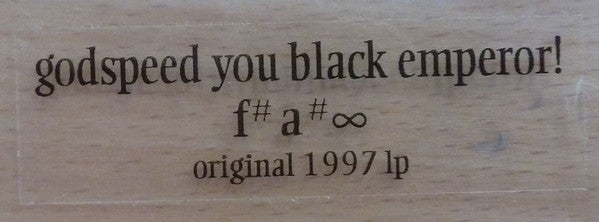 Godspeed You Black Emperor! : F♯ A♯ ∞ (LP, Album, RE, Wat)