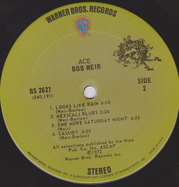 Bob Weir : Ace (LP, Album)