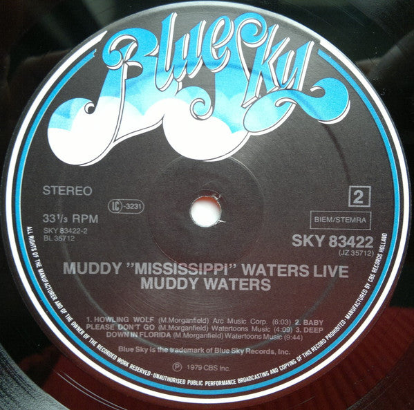 Muddy Waters : Muddy "Mississippi" Waters Live (LP, Album)