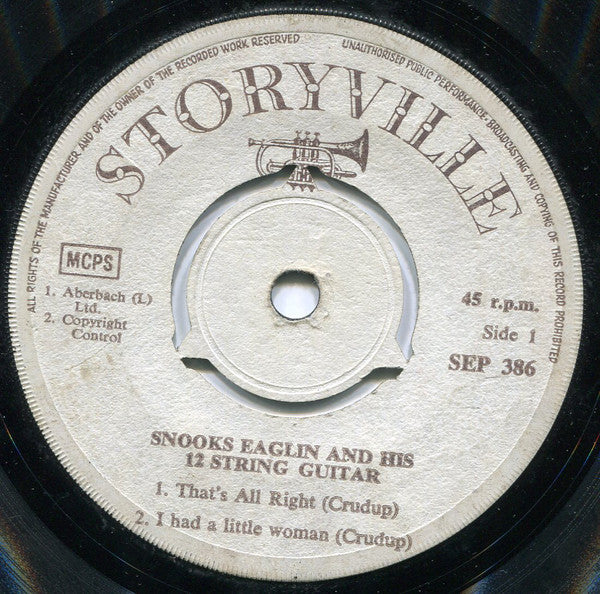 Snooks Eaglin : Snooks Eaglin And His 12 String Guitar (7", EP)