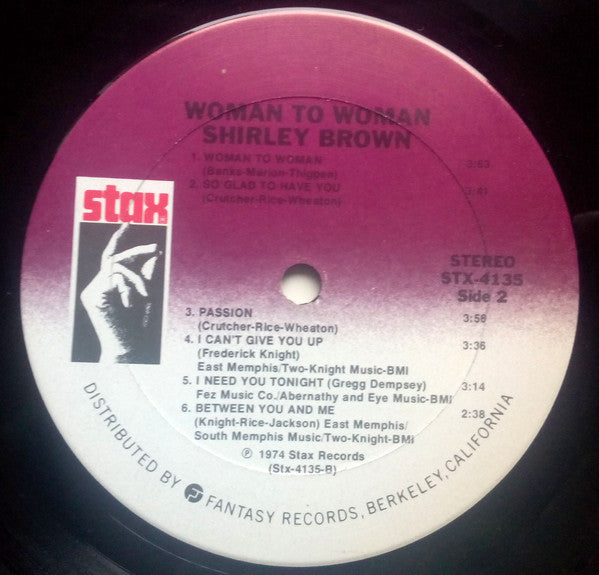Shirley Brown : Woman To Woman (LP, RE)