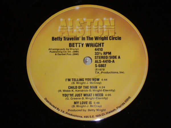 Betty Wright ~ Betty Travelin' In The Wright Circle (Vinyl) - Djungel & Jazz