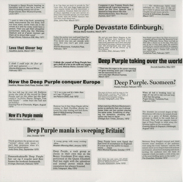 Deep Purple : Who Do We Think We Are (LP, Album, RE, RM, Gat)