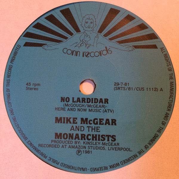 Mike McGear & The Monarchists : No Lar Di Dar (7", Single, Ltd)