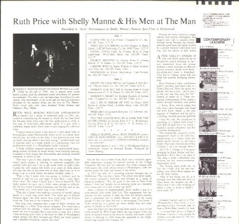Ruth Price With Shelly Manne & His Men : At The Manne Hole (LP, Album, RE)