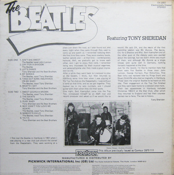The Beatles Featuring Tony Sheridan : The Beatles Featuring Tony Sheridan (LP, Comp, RE)