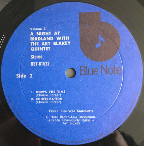 Art Blakey Quintet : A Night At Birdland Volume 2 (LP, Comp, RE)