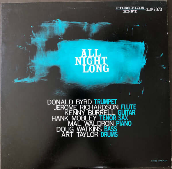Donald Byrd / Kenny Burrell : All Night Long (LP, Album, Mono, RE, RM)