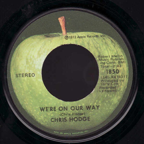 Chris Hodge (2) : We're On Our Way (7", Single, Jac)
