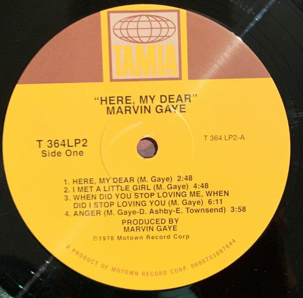 Marvin Gaye : Here, My Dear (2xLP, Album, RE, RM, Gat)