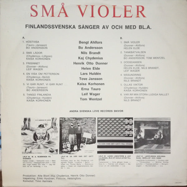 Various : Små Violer (LP, Album)