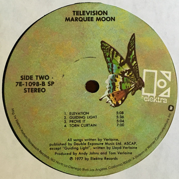 Television : Marquee Moon (LP, Album, Spe)