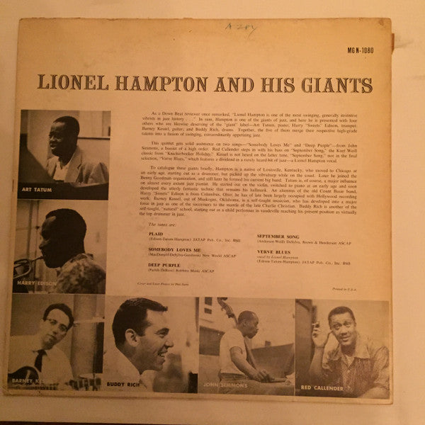 Lionel Hampton : Lionel Hampton And His Giants (LP, Album)