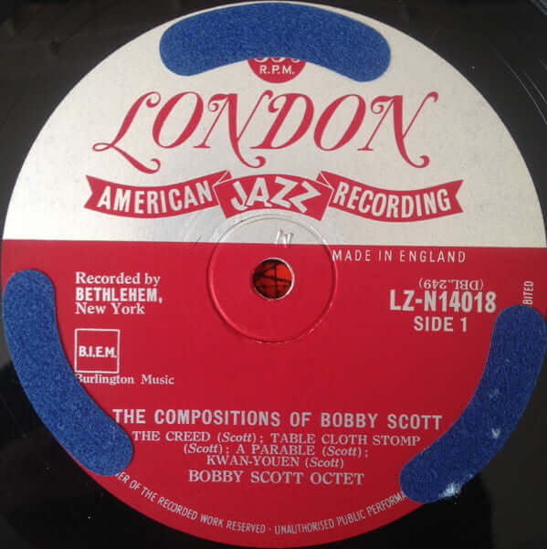 Bobby Scott : The Compositions Of Bobby Scott (10", Album)