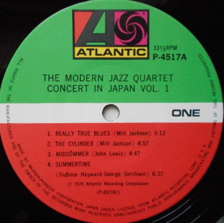 The Modern Jazz Quartet : Concert In Japan Vol.1 (LP, Album)