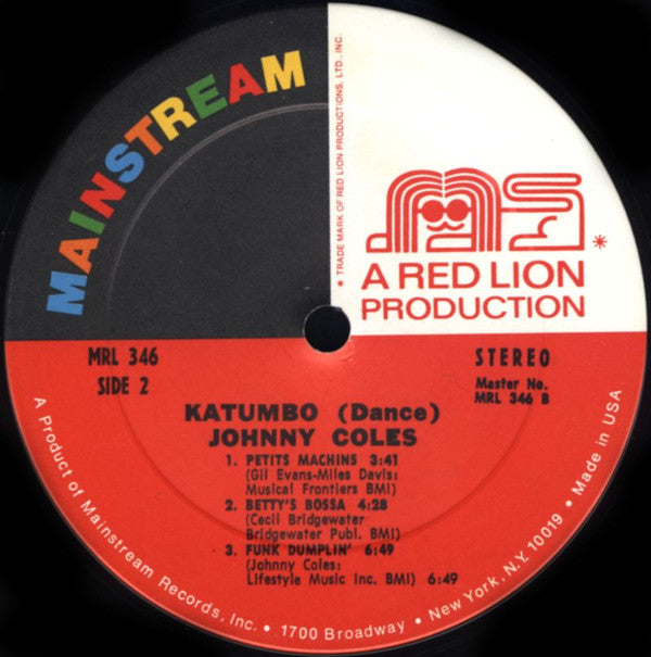 Johnny Coles : Katumbo (Dance) (LP, Album)