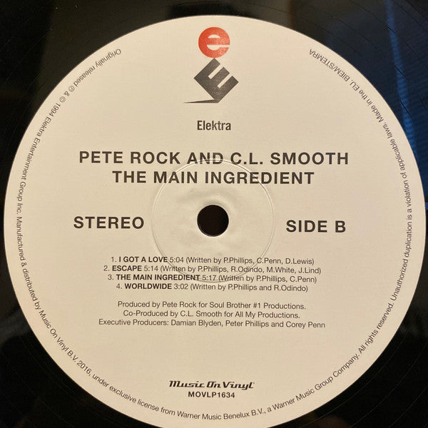 Pete Rock & C.L. Smooth : The Main Ingredient (2xLP, Album, RE, 180)