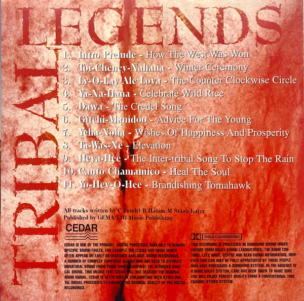 Navajo (4) : Tribal Legends The Sounds Of Native America (4xCD, Album)