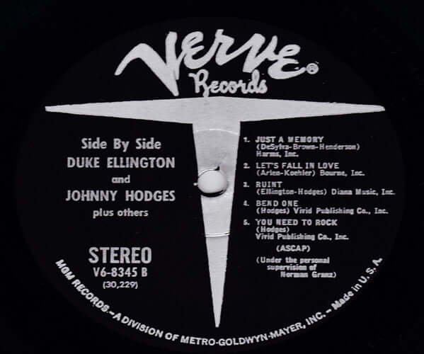 Duke Ellington And Johnny Hodges : Side By Side (LP, Album)