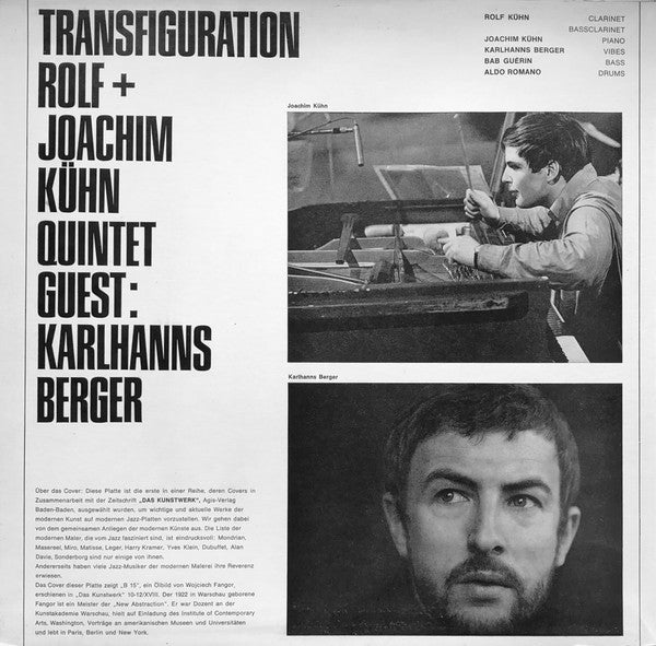Rolf + Joachim Kühn Quintet Guest: Karl Berger : Transfiguration (LP, Album)