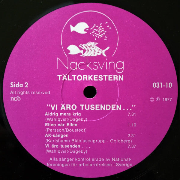 Tältorkestern : Vi Äro Tusenden...  (LP, Album)