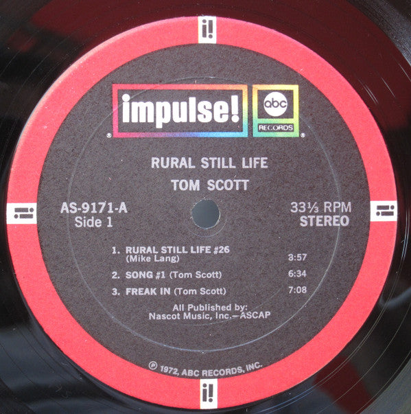 Tom Scott : Rural Still Life (LP, Album, RE)
