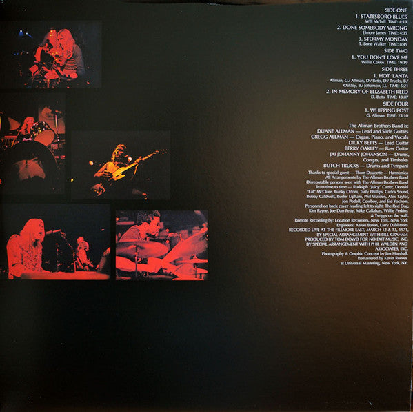 The Allman Brothers Band ~ The Allman Brothers Band At Fillmore East (Vinyl) - Djungel & Jazz