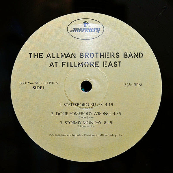 The Allman Brothers Band ~ The Allman Brothers Band At Fillmore East (Vinyl) - Djungel & Jazz