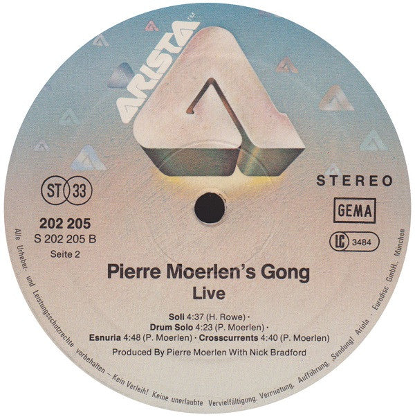 Pierre Moerlen's Gong : Live (LP, Album)