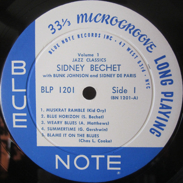Sidney Bechet : Jazz Classics Volume 1 (LP, Mono)