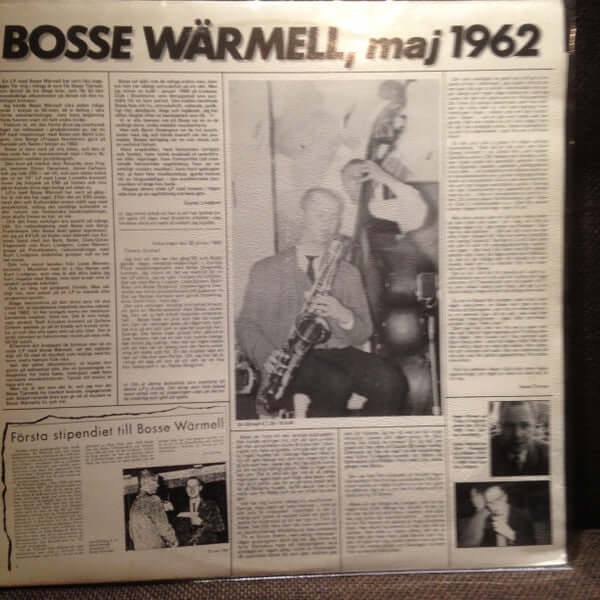 Bo Wärmell : Bosse Wärmell, Maj 1962 (LP, Album)