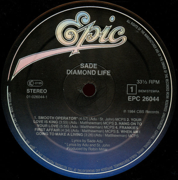 Vinylskiva : Sade - Diamond Life