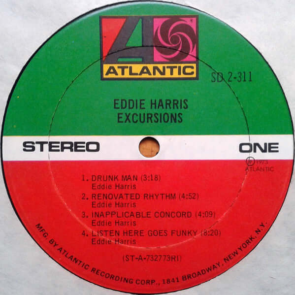 Eddie Harris : Excursions (2xLP, Album, RI)