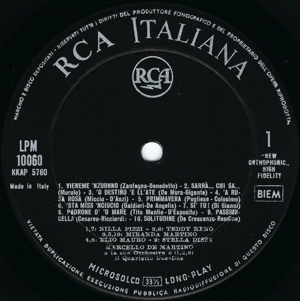 Various : Napoli '59 : Le 20 Canzone Del Festival (LP, Comp, Mono)