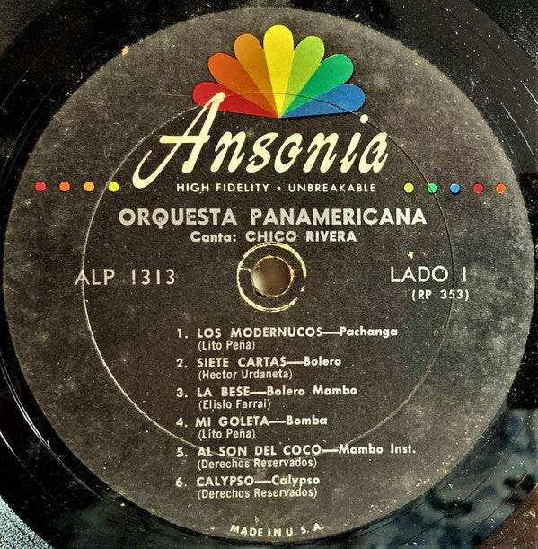 Orquesta Panamericana : Volumen 2 (LP, Album, Mono)