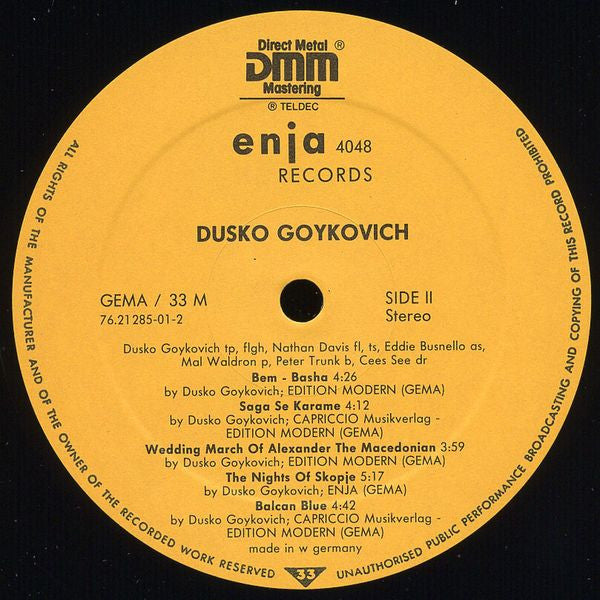 Vinylskiva : Dusko Goykovich - Swinging Macedonia