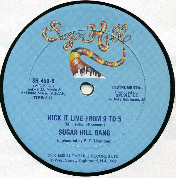 Sugarhill Gang : Kick It Live From 9 To 5 (12")