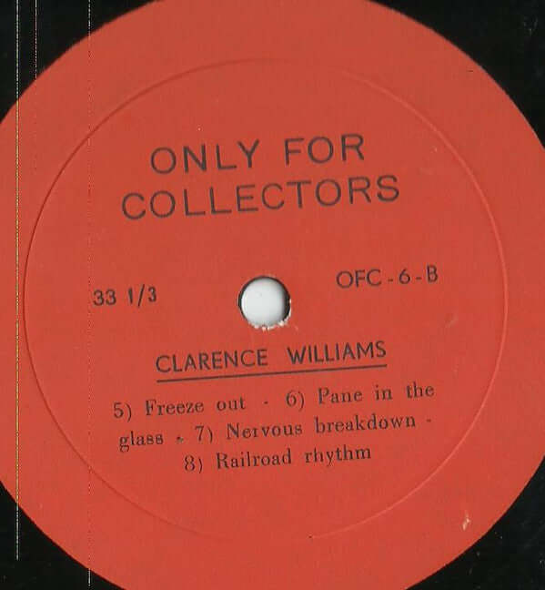 Clarence Williams : Clarence Williams (Vol. 1) (10", Comp)